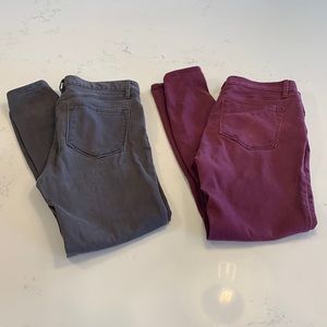 2 pairs LOFT legging pant